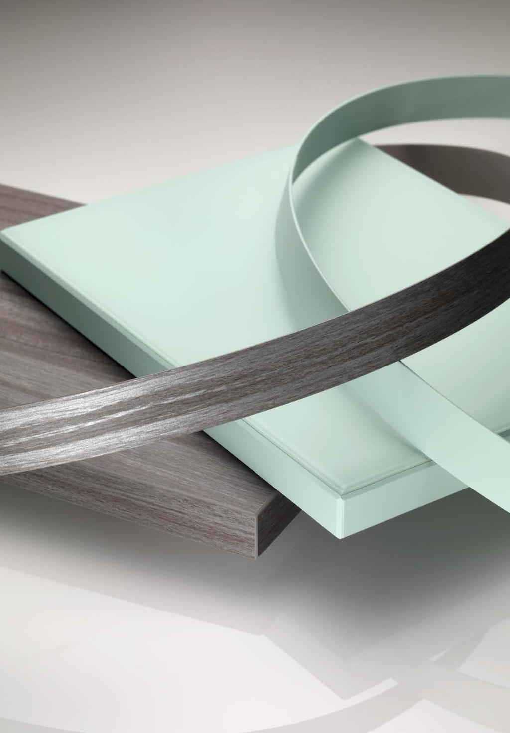 RAUKANTEX COLOR FLAT MATT Premium Collection: Flat matt edgebands 100% compatible with RAUVISIO crystal Flat matt is a brand new surface generation with a gloss level below six gloss points; it
