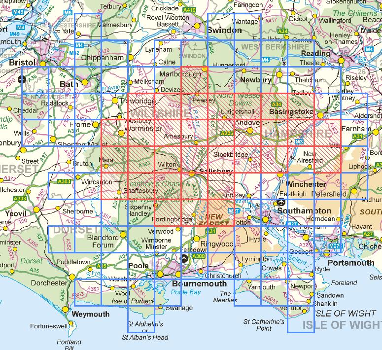 Boscombe Down Figure 6. Illustration of land based areas around Boscombe Down where mitigations are likely to be considered Ordnance Survey data Crown copyright and database right 2012 A1.