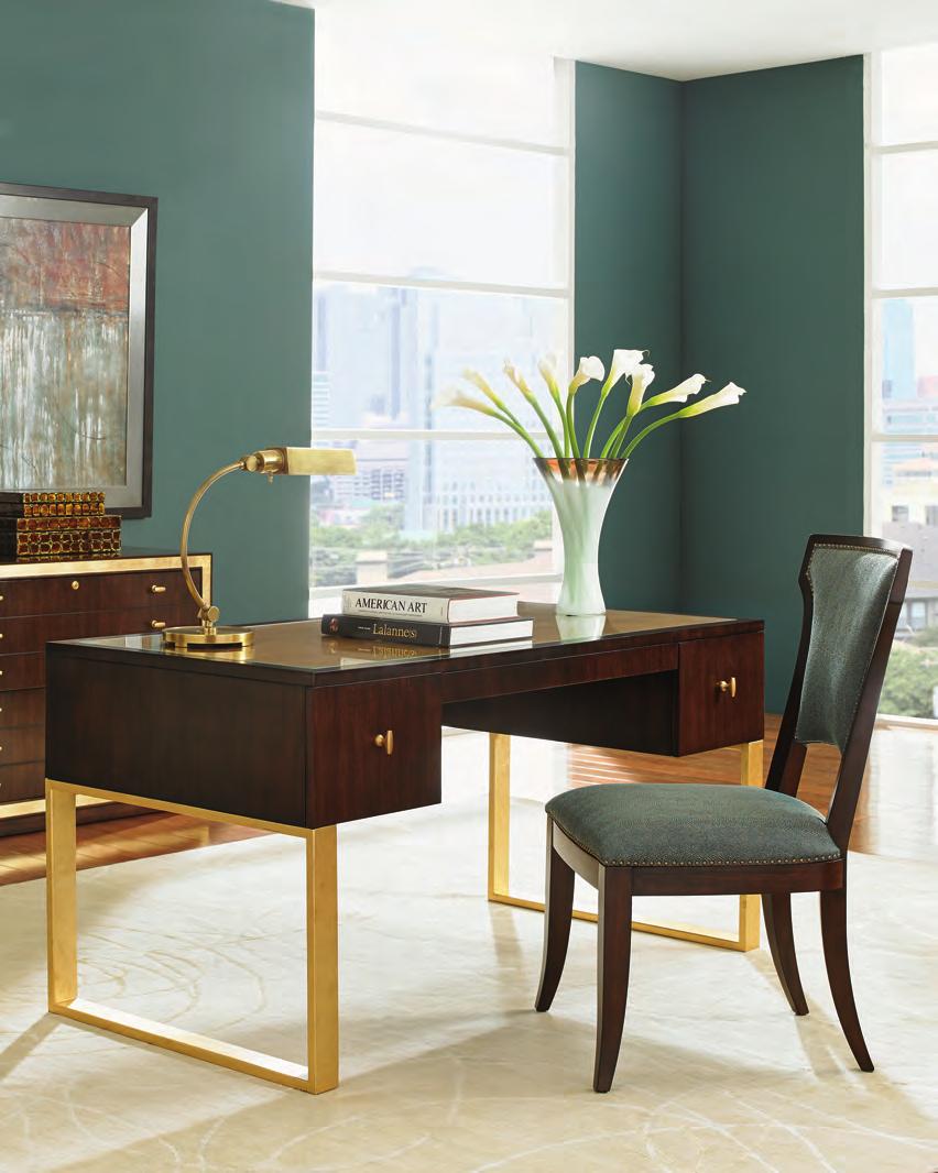 Bel Aire exudes a level of glamour and sophistication unique to the category with three distinctive desk designs and two confi