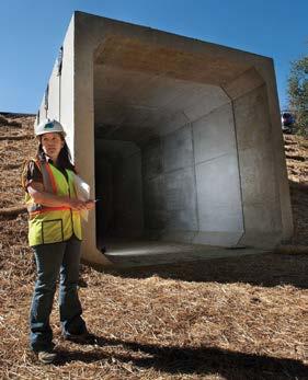 Triple box culvert: Three 12-ft-wide box culverts are set side by side for larger streams. The length of the culverts depends on the width of the highway.