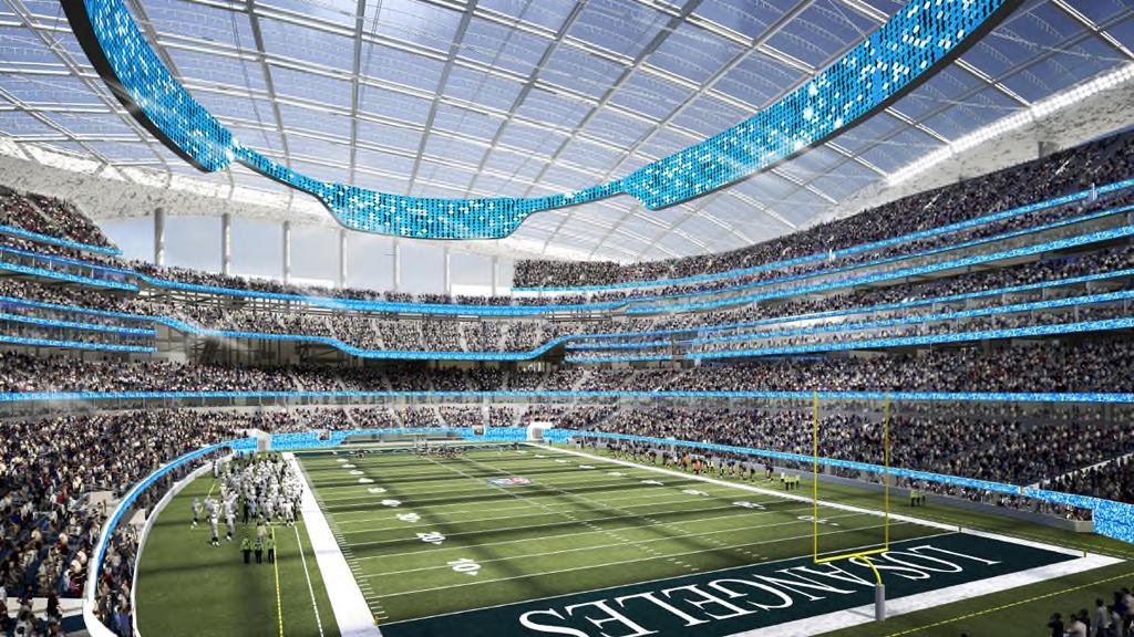 The stadium footprint is nearly three million square feet, which makes the proposed stadium the largest in the NFL.