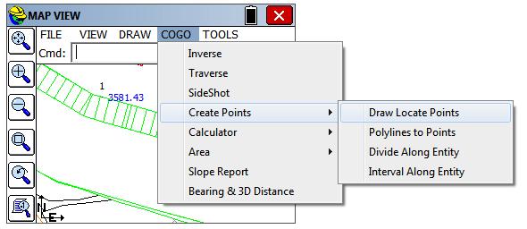 CAD features such as 3D Polyline Offset, Extend by Distance, Tri and Fillet are directly available in SurvCE, which has the strongest CAD functionality in a Windows Mobile environent.