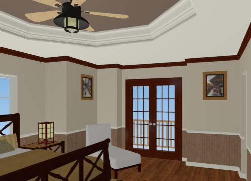Using the Material Painter The materials used in individual rooms can also be specified.