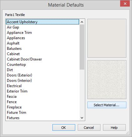 Using the Materials Panel 3. When you are finished, click OK to close the defaults dialog, then click Done to close the Default Settings dialog.