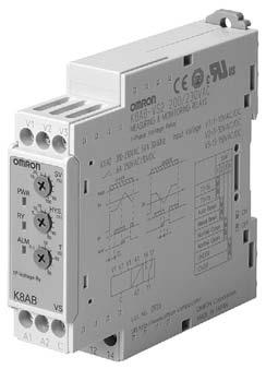 New Product Single-phase Voltage Relay K8AB-VS Ideal for voltage monitoring for industrial facilities and equipment. Monitor for overvoltages or undervoltages.