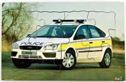 99 Inc GST Police Car Wooden. 12 pieces. 30cm x 20cm.