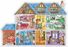 OT221 25 Fairy Cottage Floor Puzzle Find out what the fairies and their mischievous friends are up to