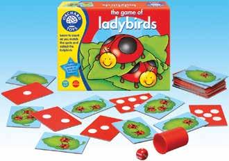 OT002 The Game Of Ladybirds Roll the dice, match the spots, and count the ladybirds hiding on the leaves.