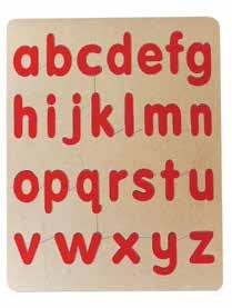 Alphabet puzzles Lowercase Alphabet Puzzle Wooden. 26 pieces. 40cm x 29cm. 3yrs+.