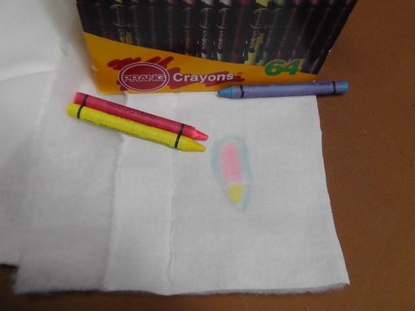 Test the preferred coloring method on the scraps of fabric.