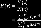 Recap Digital Filters A filter transforms the input signal: X is transformed into Y by multiplying by a transfer function H H is composed of two types of coefficients (a & b) The a s multiply