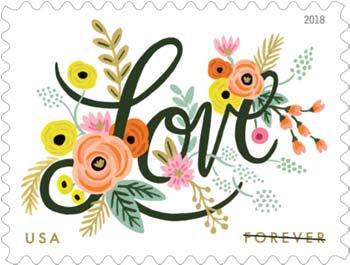 Love Flourishes (Love series) Love Flourishes is the latest stamp in the Love series.