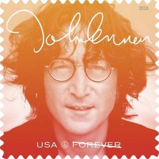 John Lennon (Music Icons series) The newest stamp in the Music Icons series honors singer and songwriter John Lennon (1940