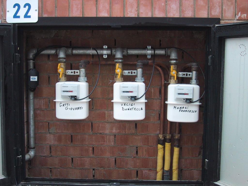 Transmitter Installation Three gas meters