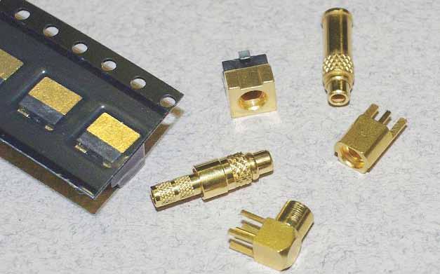 MCX Connectors MMCX Connectors Snap on subminiature connector series. Smaller alternative to SMB.