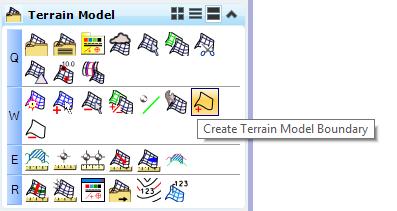 Terrain Model Enhancements Create Terrain Model Boundary tool has been added.