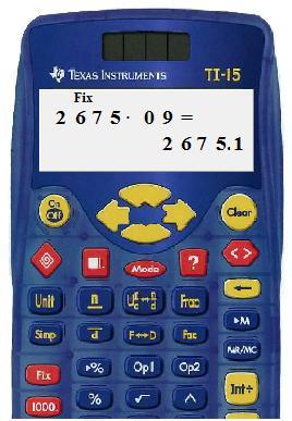 TI-15 Calculator Book Chapter 2 F. WRITING AND USING NUMBERS IN SCIENTIFIC NOTATION (SEE NUMBER CHAPTER) Numbers can be entered in scientific notation using the key. e.g. 2.3 10 2 + 1.4 10 3 = 1630 2.