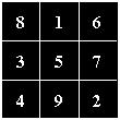 You can play a game with a friend to create a magic square: List the numbers from 1 to 9 and draw an empty 3 x 3 grid.