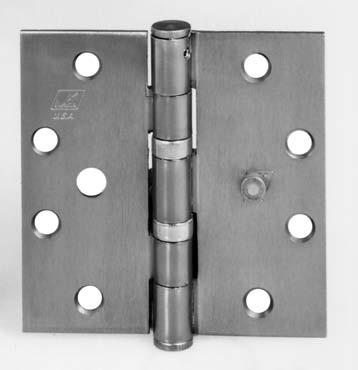 Knuckle Features Moderne Two Knuckle This model offers the most security in a standard hinge. The bearing hinges have a concealed stainless steel oil-impregnated bearing.