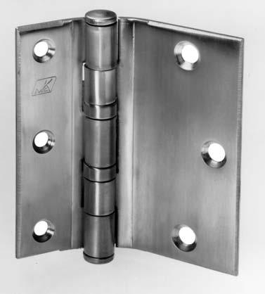 Hinge Selection Uncommon Flush Door/Wall/Frame Applications Less common flush door/frame/wall conditions requiring different type hinges would include: Half Mortise Hinge A