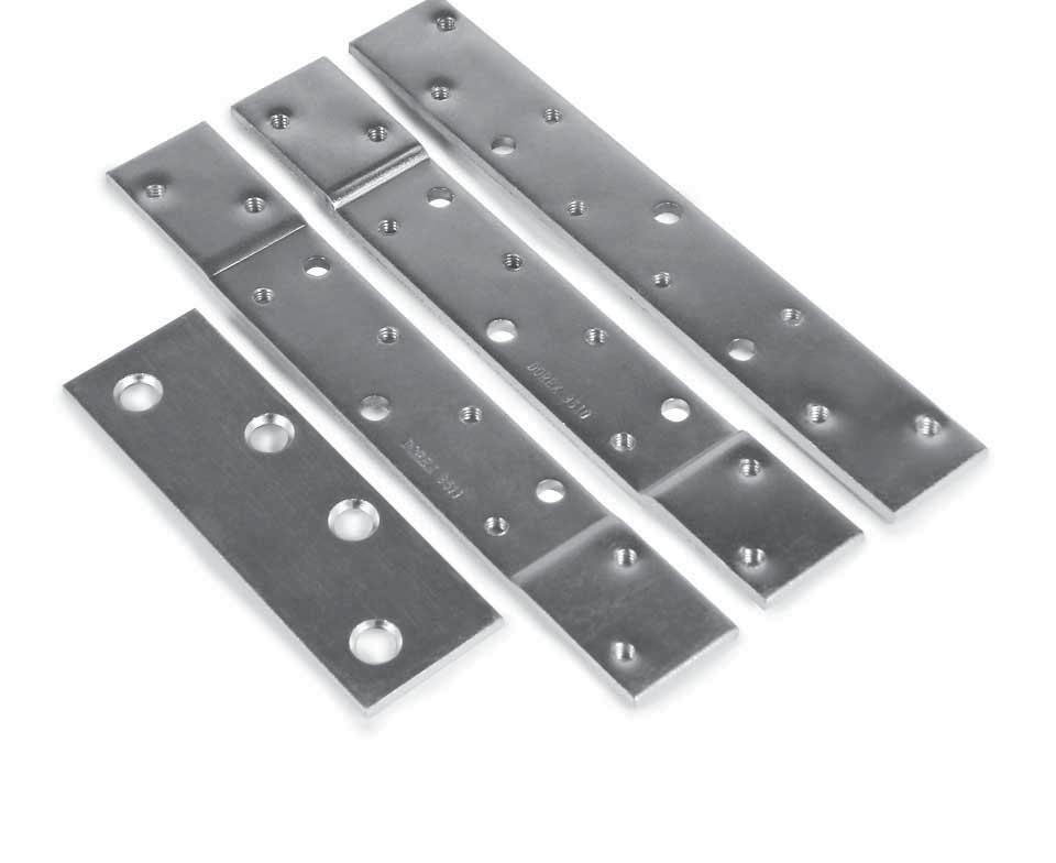 PRTS & SSORIS TMPLT HINGS The orex Pro reinforcement & filler plate hinge accessories are made from the highest quality materials offering complementary