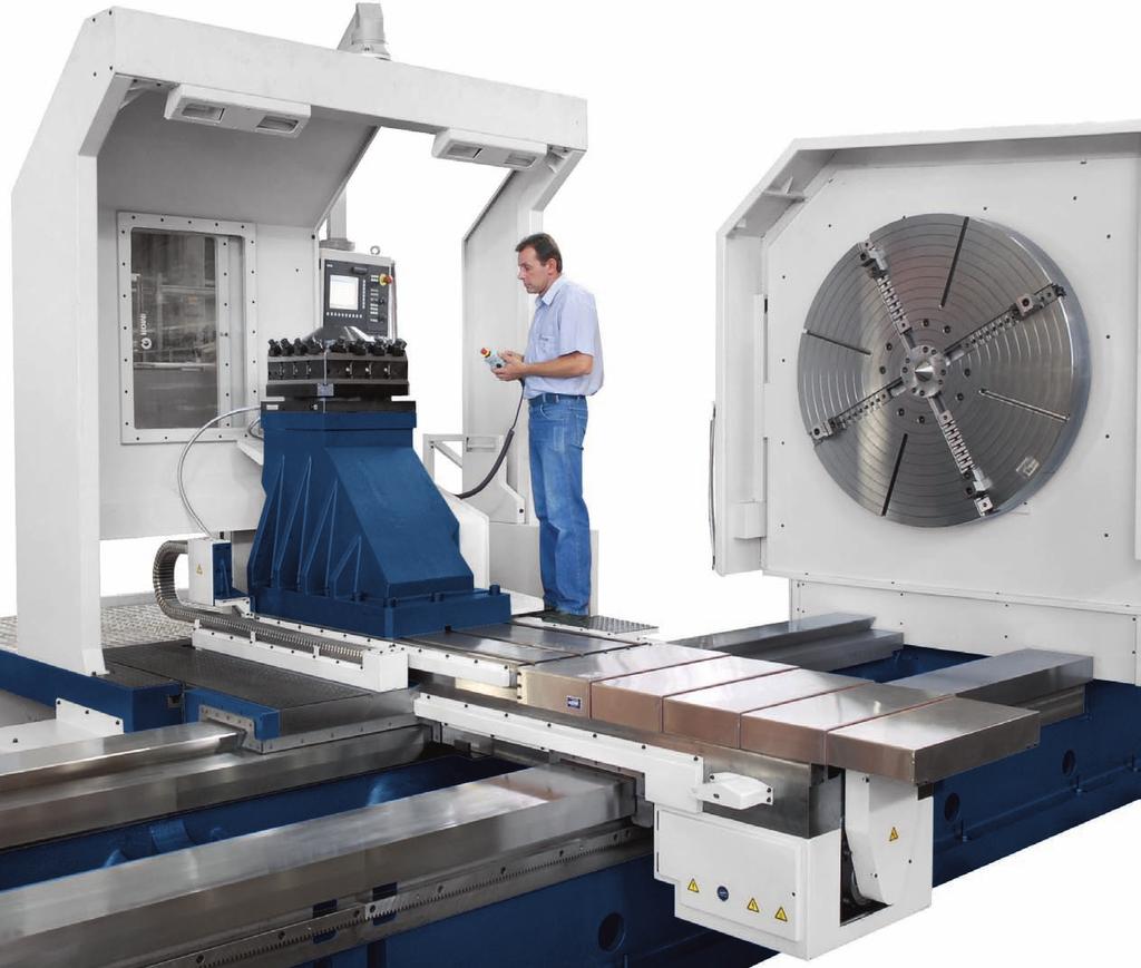 Platform CNC lathes C 1800H / C 2100H / C 2200H and C 2600H have a platform for the operator, providing easy access to the operator s