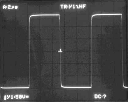 9% amplitude. On the oscilloscope screen the %, 1%, 9% and 1% marks on the left are used to do the measurement properly.