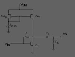 1- PA of a Low Power Short Range Tx 2- Optimum Amplifier Stage III. Experimental Prototypes 3- Three Stages Preamplifier (2) Me_1 Me_2 Me_3 Vdd Ld Me_0 Iref. (3) Ce GND (A).