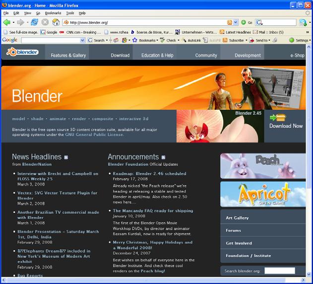 Reference Material Other resources: Blender tutorial: http://www.cs.auckland.ac.
