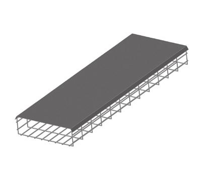 ONTRAC WIRE MESH CABLE TRAY SYSTEM Cable Tray Divider Use to divide the internal area of a section of wire mesh cable tray to organize cables by type or zone. Hemmed top edge protects cables.