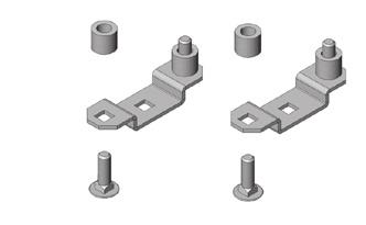 Use the Cross Member Hardware Kit P/N 13399-702 for perpendicular mounting of all racks on any width of Cable Runway. Attaches to all CPI Cable Runway but optimized for 1-1/2 H x 3/8 W (38.1 mm x 9.