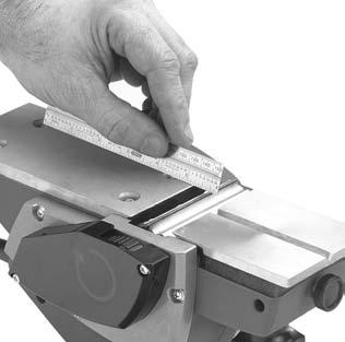 BLADE ADJUSTMENT & REMOVAL Turn the switch off and unplug the Planer from power before attempting blade removal or any adjustments.
