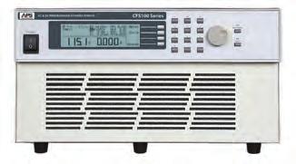 CFS100 SERIES - SINGLE PHASE AC & DC POWER SOURCES TECHNICAL SPECIFICATIONS AC OUTPUT CFS108 CFS116 CFS140 Power AC: 800VA DC: 400W AC: 1600VA DC: 800W AC: 4000VA DC: 2000W Output Phases 1Ø / 3 Wire