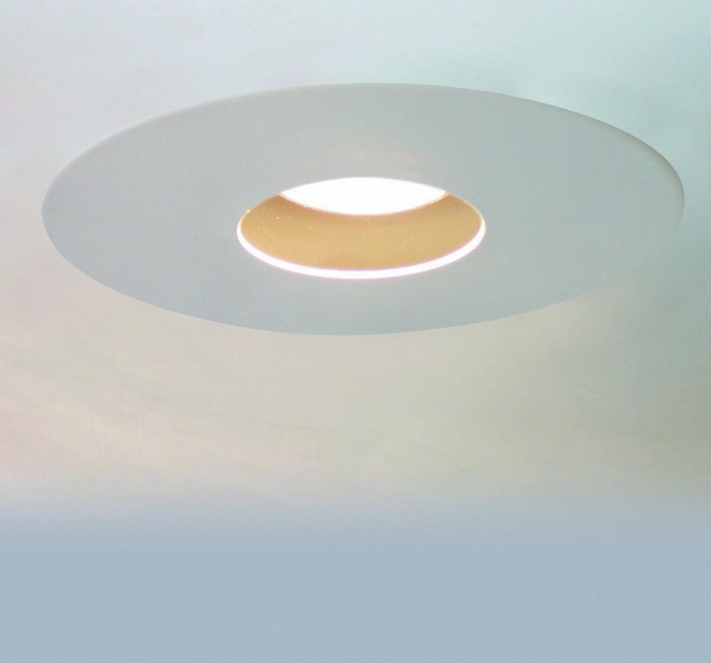 4.5 RECESSED FLUSH ROUND TRIM AND HOUSINGS CONCEALING THE FIXTURE INTO THE CEILING Interior recessed lighting has reached a new