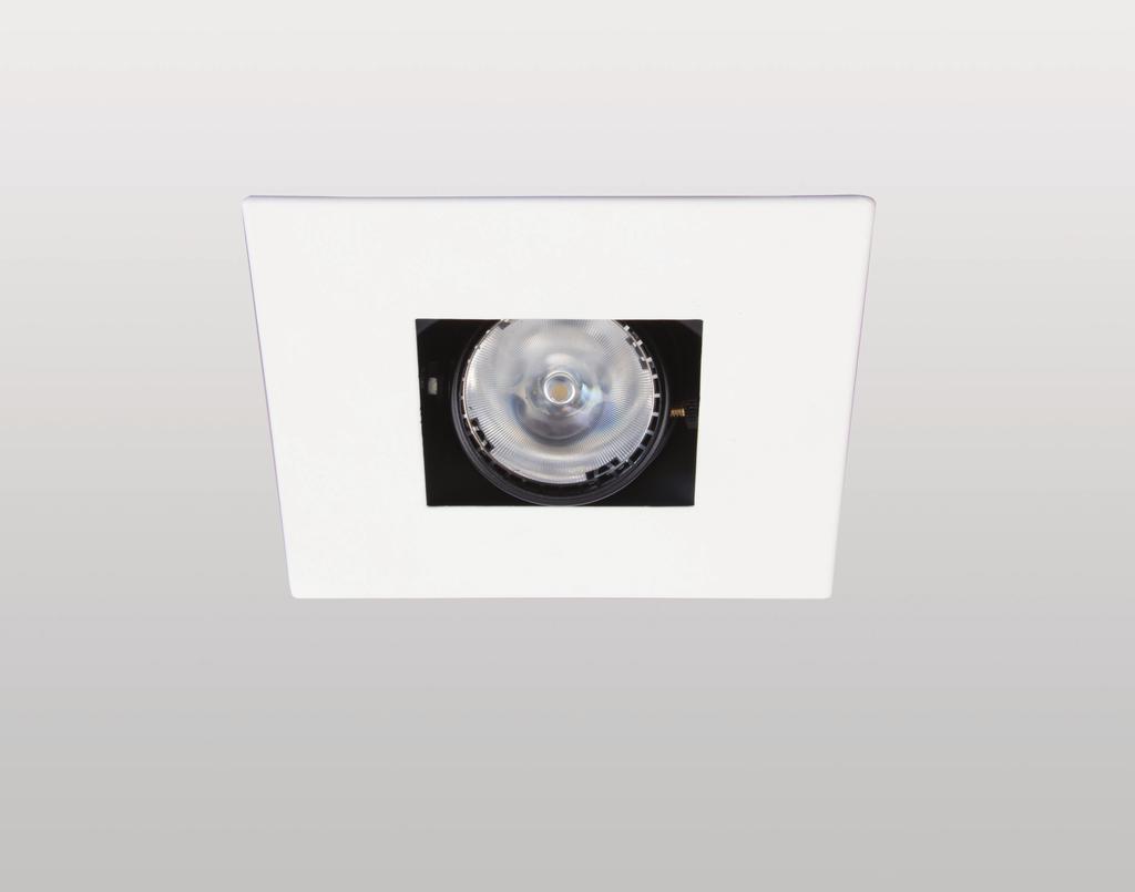4.5 RECESSED SQUARE TRIM AND HOUSINGS Dreamscape Lighting s architectural square recessed DLED-7300A-SQ 2.0 and 2.5 also utilizes SORAA s Vivid 95 CRI LED lamp.