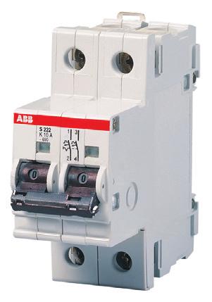 High performance miniature circuit-breakers K Selection table Kaccording to IEC/EN60947-2 for power circuits, motors, transformers, lamps and for line protection 10 000 S 221 S 222 S 223 S 220-H 11