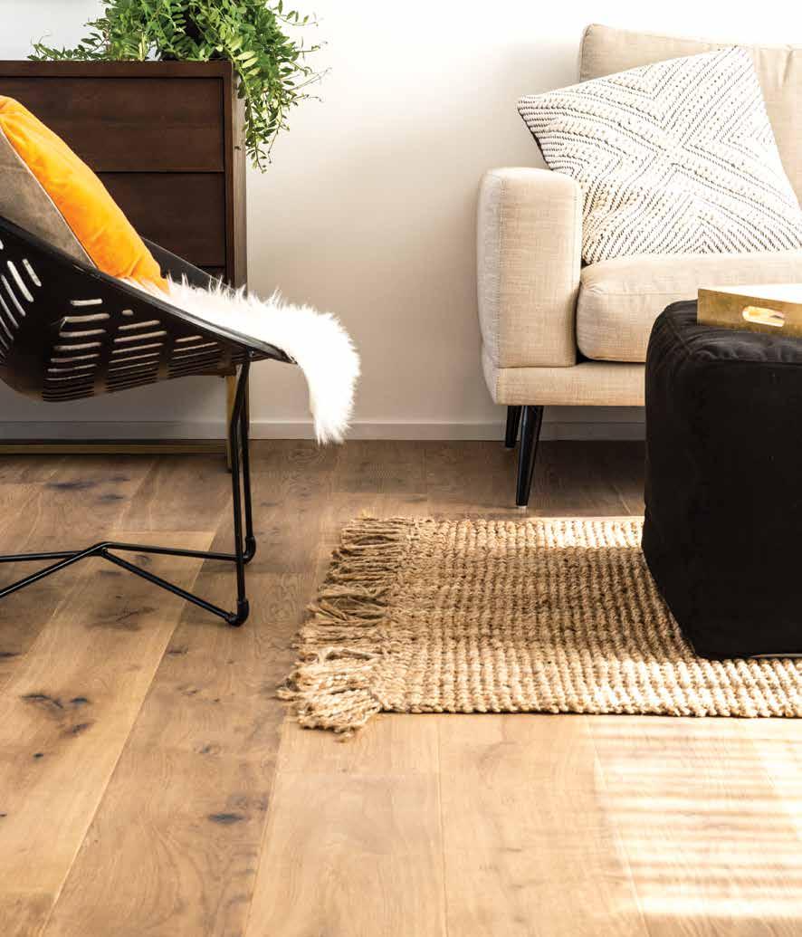 T i m b e r Timber is synonymous with strength and durability. For natural style and durability, look no further than Godfrey Hirst engineered timber floors.