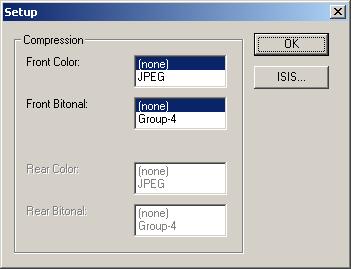 Select ISIS for the Driver Type and the KODAK i4200 (i4600) as the driver and click OK. 3.