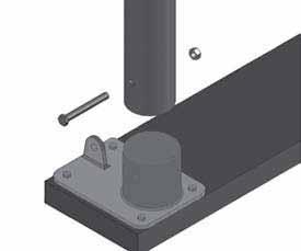 A baseboard is not needed when the feet are anchored to a concrete pier, footing, or foundation. Consult the Mounting Feet Layout diagram in the Quick Start section.
