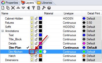10. In the Layers panel, select the Dim-Kitchen layer.