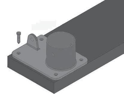 SETTING THE MOUNTING FEET Mounting Feet (option) For those buildings equipped with mounting feet, secure the feet to a customer-supplied baseboard prior to attaching the rafter legs and assembling