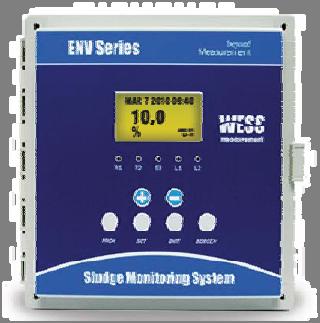 Ultrasonic Sludge Density Monitoring System ` The ENV-200 is an ultrasonic instrument that measures the density of suspended solid in liquid. It comprises of sensors, a controller, and a junction box.