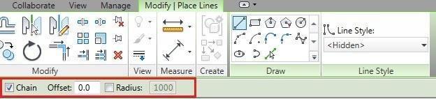 The cursor will show the tool tip of its Snap position. 2.Check the 'CHAIN' option to draw multiple lines continuously. 2. Place the cursor in the drawing area and click.