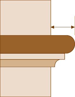 Step 7 If installing an open end stair tread, attach a bullnose to each end of the stair