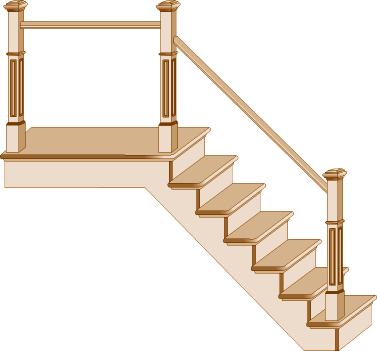 B) Wrought Iron Installation Step 1 Balusters are installed so the distance between each does not exceed 4. There are typically two balusters per tread.