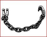Two Single Claws 3/8 x 25 chain Working load limit: