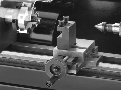 Controls & Components Tailstock E F G To reduce your risk of serious injury, read this entire manual before using machine. Figure 3. Tailstock controls.