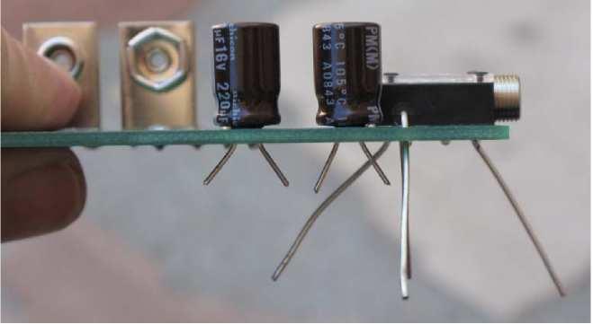 Figure 18. Completed Audio Amplifier Section fl Install J2, the audio headphone jack as shown above.