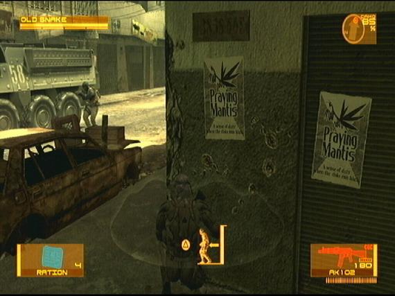 Act 1 - Liquid Sun Middle East: Red Zone Turn around and search the alley behind you for a ration and some ammo.