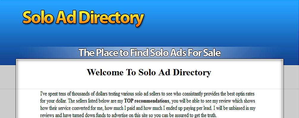 Solo Ads This is another amazing source of high quality traffic that can bring outstanding results.